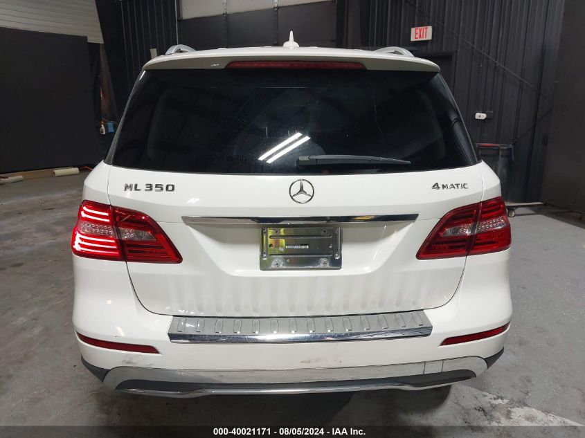 2012 Mercedes-Benz Ml 350 4Matic VIN: 4JGDA5HB7CA032746 Lot: 40021171