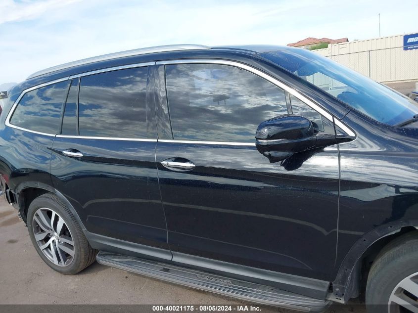 2016 Honda Pilot Touring VIN: 5FNYF5H93GB013984 Lot: 40021175