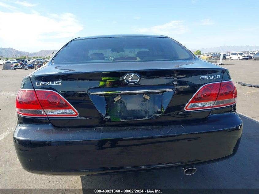 2006 Lexus Es 330 VIN: JTHBA30G565148160 Lot: 40021340