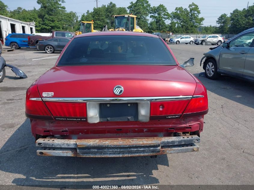 2000 Mercury Grand Marquis Gs VIN: 2MEFM74W4YX686755 Lot: 40021360
