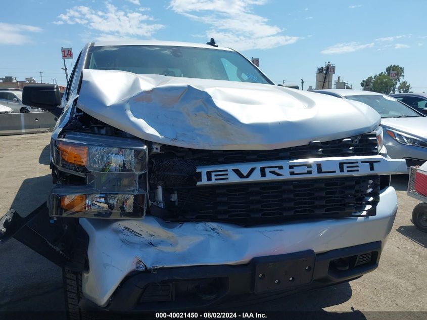 2021 Chevrolet Silverado 1500 2Wd Short Bed Custom VIN: 1GCPWBEH3MZ118942 Lot: 40021450