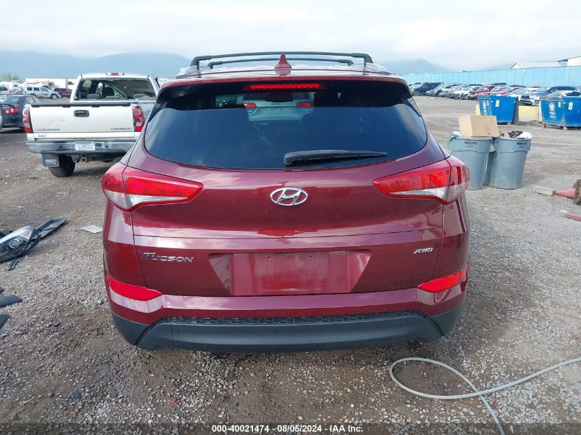 2017 Hyundai Tucson Se Plus VIN: KM8J3CA43HU529912 Lot: 40021474