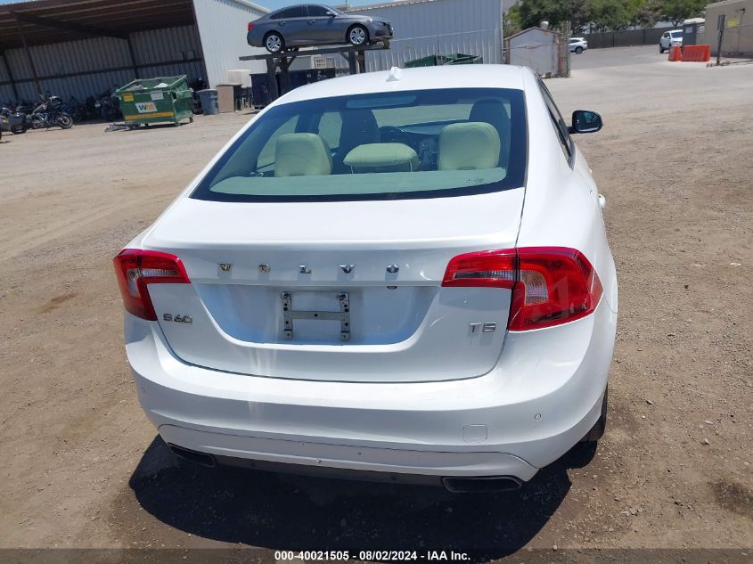 2015 Volvo S60 T5 Premier Plus VIN: YV126MFC8F1318770 Lot: 40021505