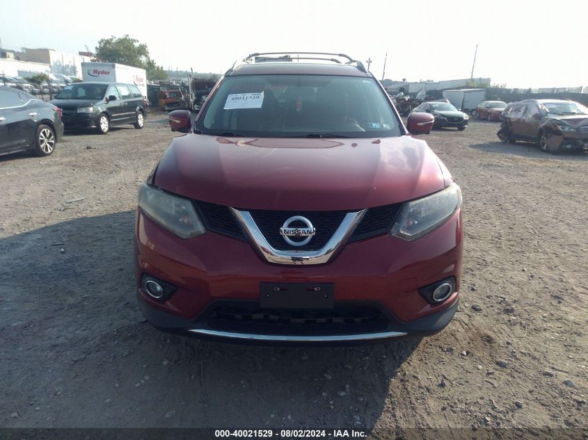 2014 Nissan Rogue S/Sl/Sv VIN: 5N1AT2MV7EC761011 Lot: 40021529