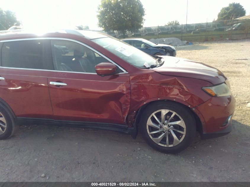 2014 Nissan Rogue S/Sl/Sv VIN: 5N1AT2MV7EC761011 Lot: 40021529