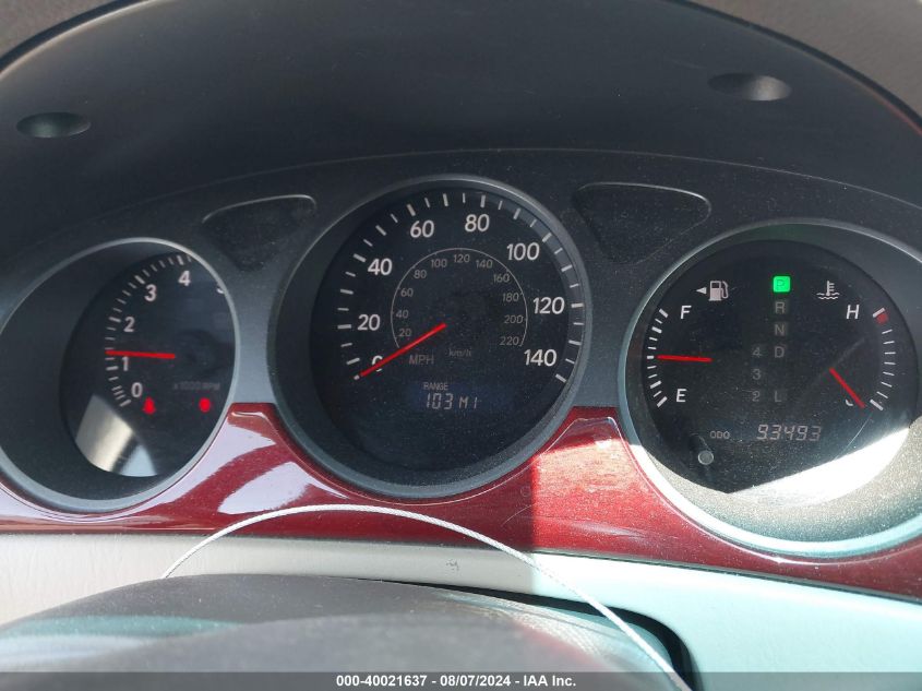 2004 Lexus Es 330 VIN: JTHBA30G245041631 Lot: 40021637