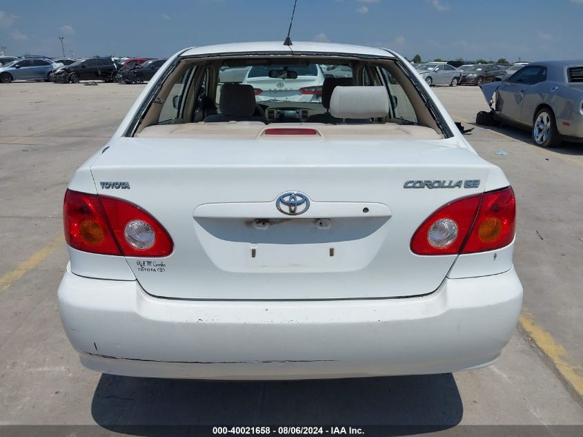 2003 Toyota Corolla Ce VIN: JTDBR32E530051460 Lot: 40021658