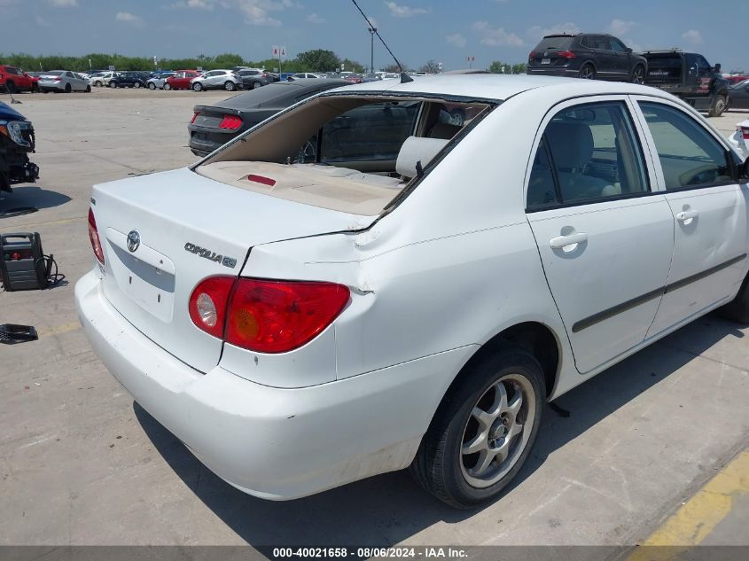 2003 Toyota Corolla Ce VIN: JTDBR32E530051460 Lot: 40021658