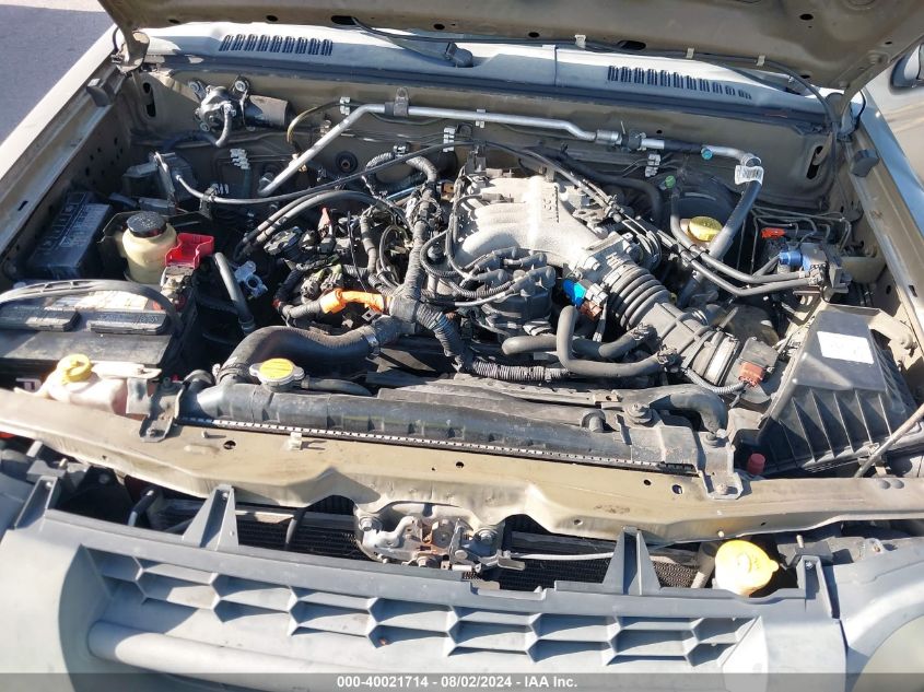 2002 Nissan Xterra Xe VIN: 5N1ED28T32C504155 Lot: 40021714