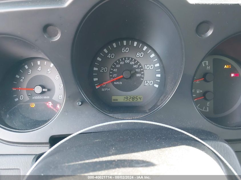 2002 Nissan Xterra Xe VIN: 5N1ED28T32C504155 Lot: 40021714