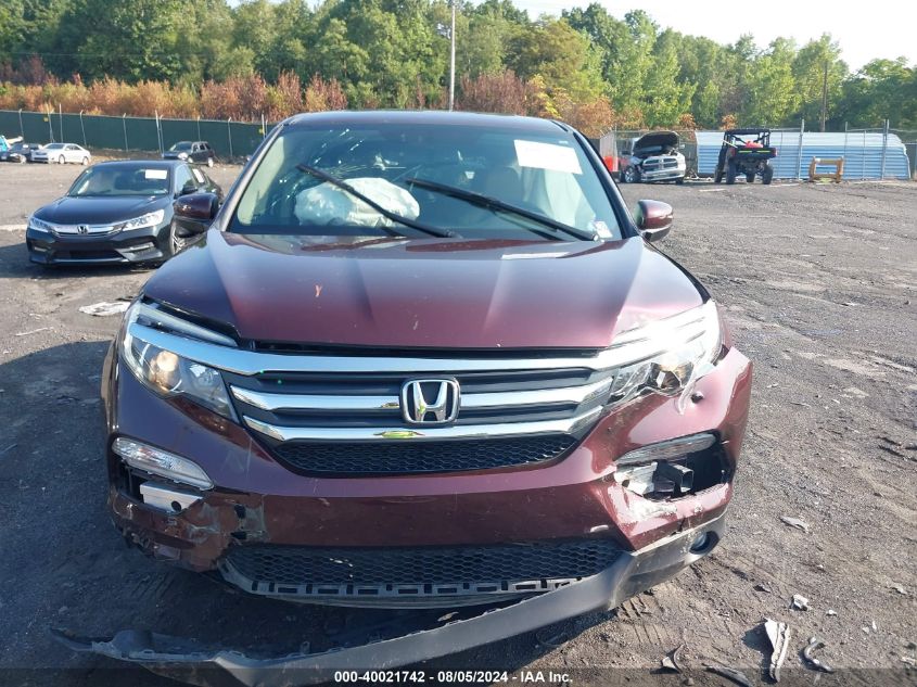 2016 Honda Pilot Ex-L VIN: 5FNYF6H53GB068728 Lot: 40021742