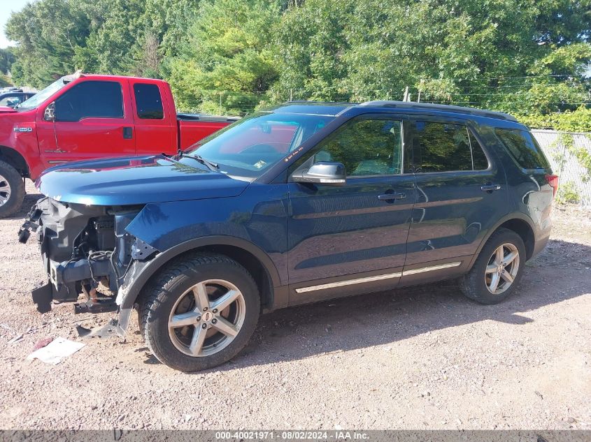 2017 Ford Explorer Xlt VIN: 1FM5K8D82HGA74744 Lot: 40021971