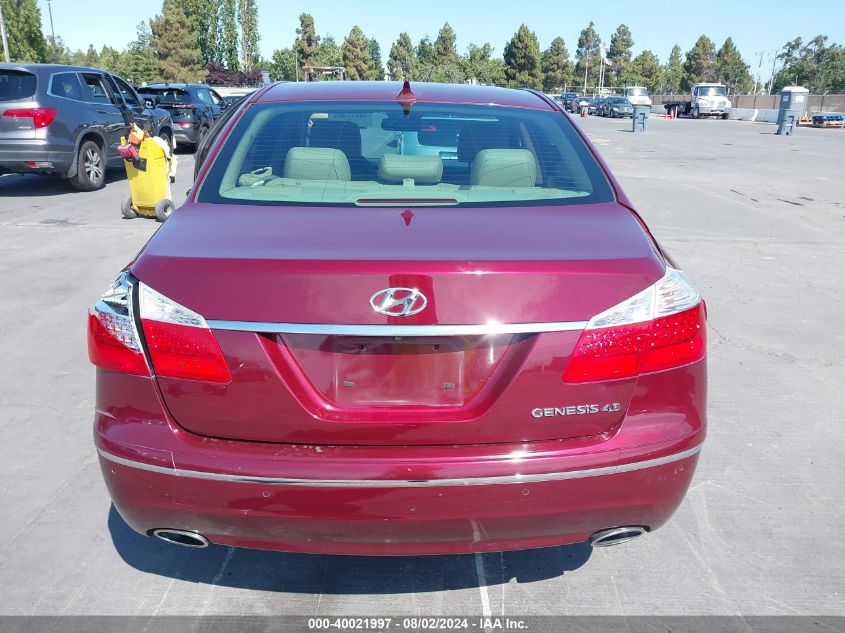 KMHGC4DF0BU122098 2011 Hyundai Genesis 4.6