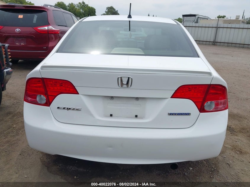 2008 Honda Civic Hybrid VIN: JHMFA36268S012010 Lot: 40022076