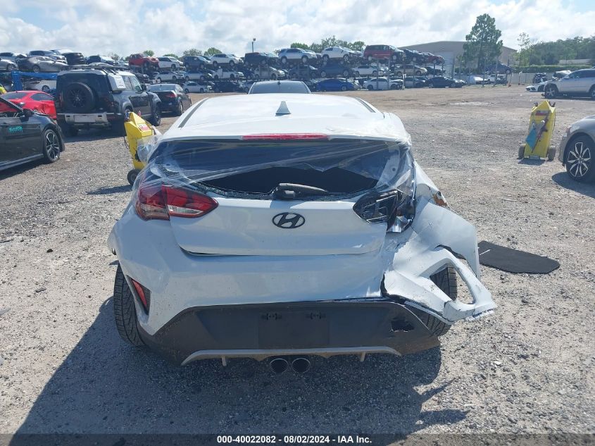 2019 Hyundai Veloster 2.0 VIN: KMHTG6AF9KU001654 Lot: 40022082