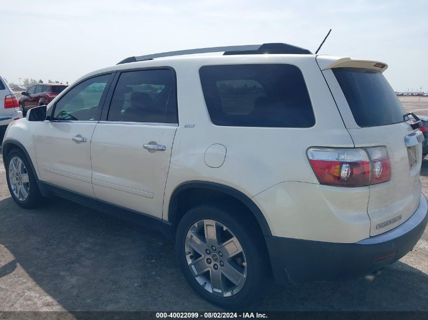 2010 GMC Acadia Slt-2 VIN: 1GKLRNED6AJ187403 Lot: 40022099