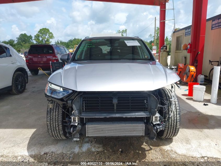 2022 Audi Q5 Premium Plus 45 Tfsi S Line Quattro S Tronic VIN: WA1EAAFY6N2076298 Lot: 40022133