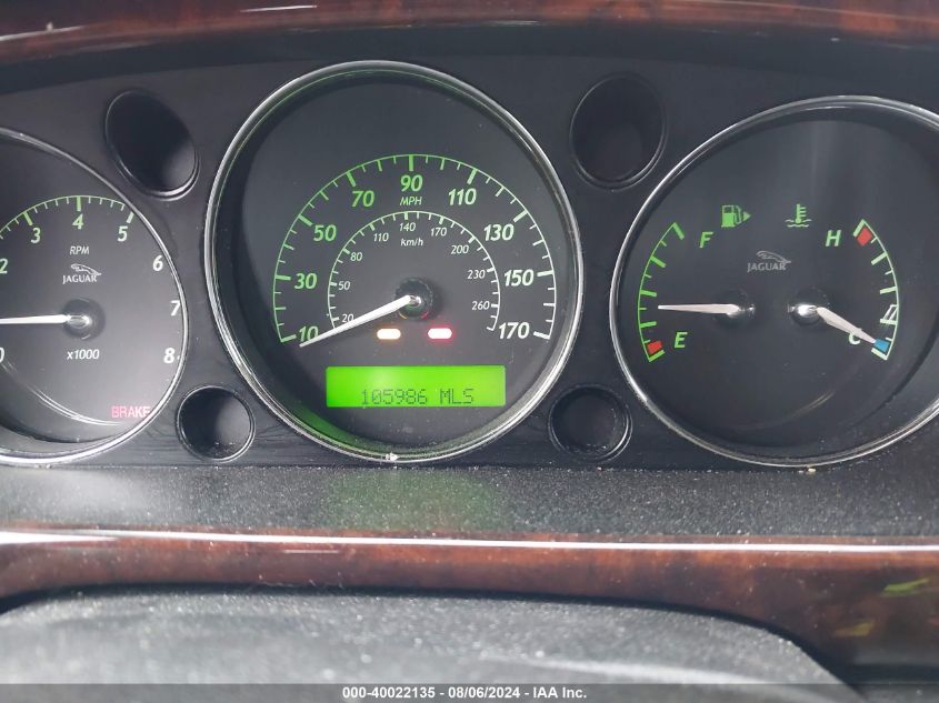 2008 Jaguar Xj Vanden Plas VIN: SAJWA82BX8SH27543 Lot: 40022135