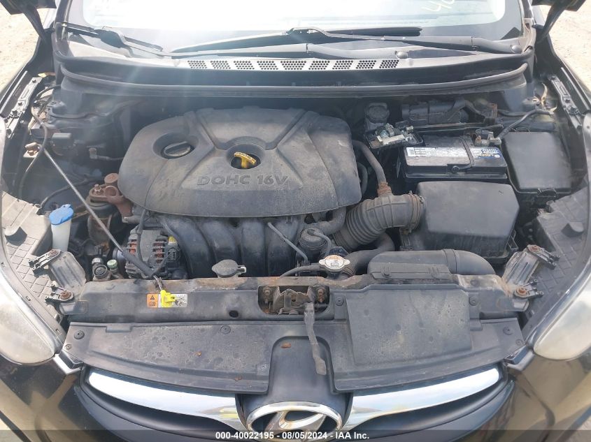 2013 Hyundai Elantra Gls VIN: 5NPDH4AE5DH263881 Lot: 40022195