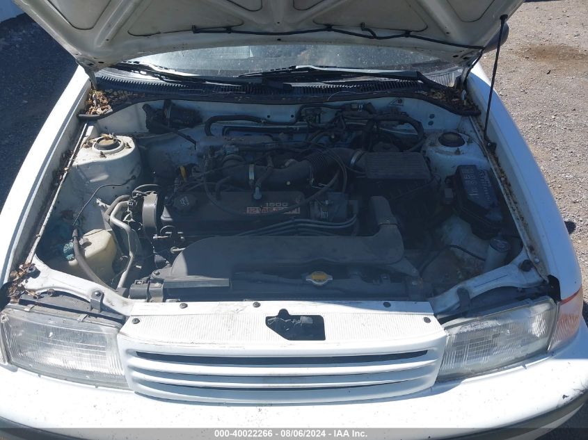 1991 Toyota Tercel Deluxe VIN: JT2EL43B0M0127220 Lot: 40022266