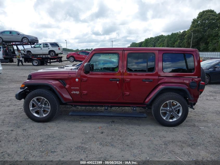 2021 Jeep Wrangler Unlimited Sahara 4X4 VIN: 1C4HJXEG0MW572977 Lot: 40022399