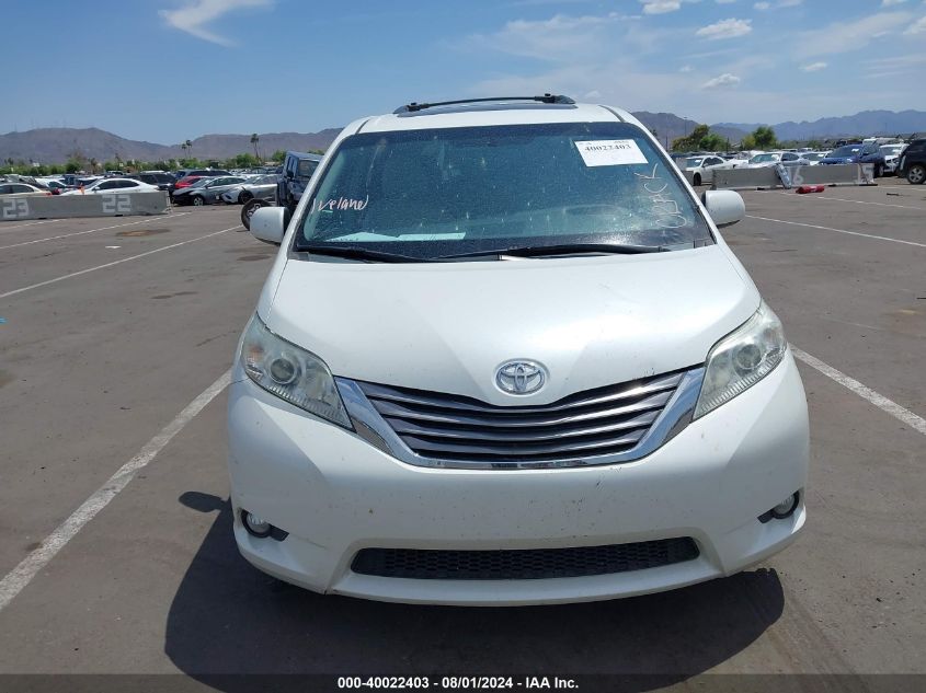 2015 Toyota Sienna Xle Premium 8 Passenger VIN: 5TDYK3DC9FS592619 Lot: 40022403