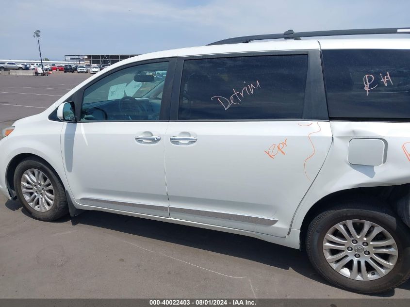 2015 Toyota Sienna Xle Premium 8 Passenger VIN: 5TDYK3DC9FS592619 Lot: 40022403