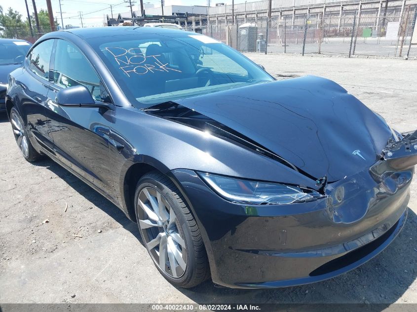 5YJ3E1EB9RF768752 2024 TESLA MODEL 3 - Image 1