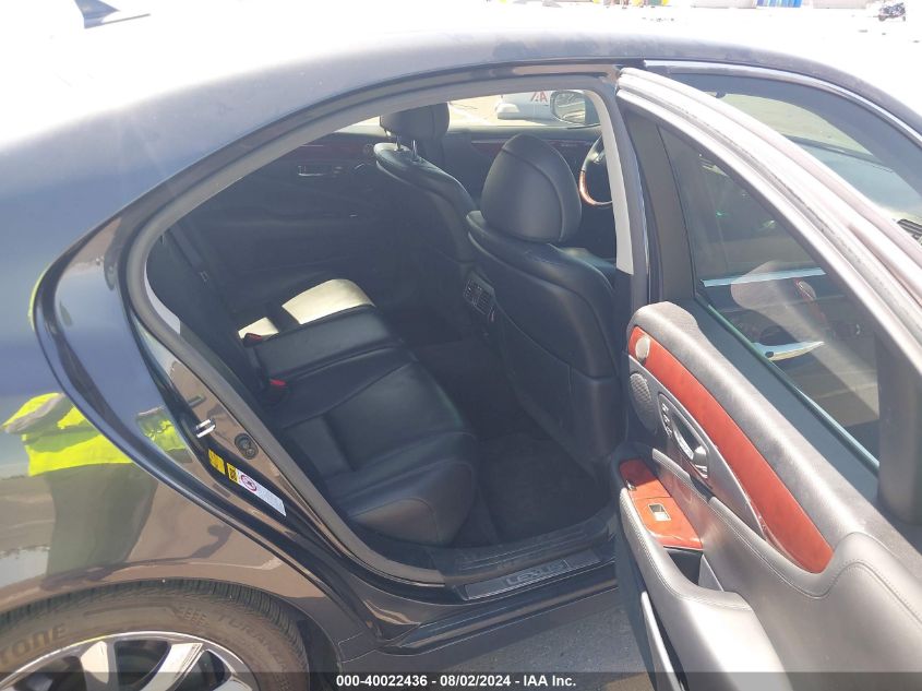 2007 Lexus Ls 460 VIN: JTHBL46F775035293 Lot: 40022436