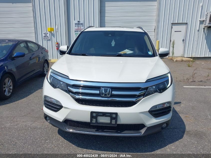 2016 Honda Pilot Touring VIN: 5FNYF6H95GB017119 Lot: 40022439