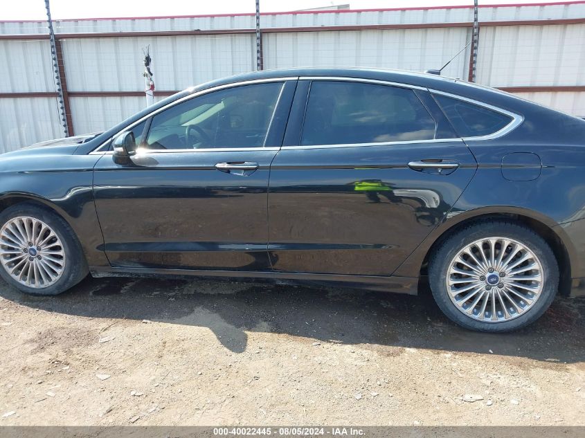 2014 Ford Fusion Titanium VIN: 3FA6P0K97ER272852 Lot: 40022445