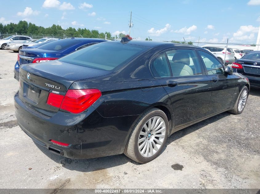 2012 BMW 750Li VIN: WBAKB8C57CC962871 Lot: 40022497