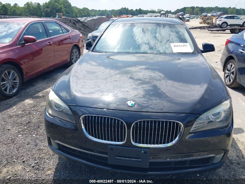 2012 BMW 750Li VIN: WBAKB8C57CC962871 Lot: 40022497