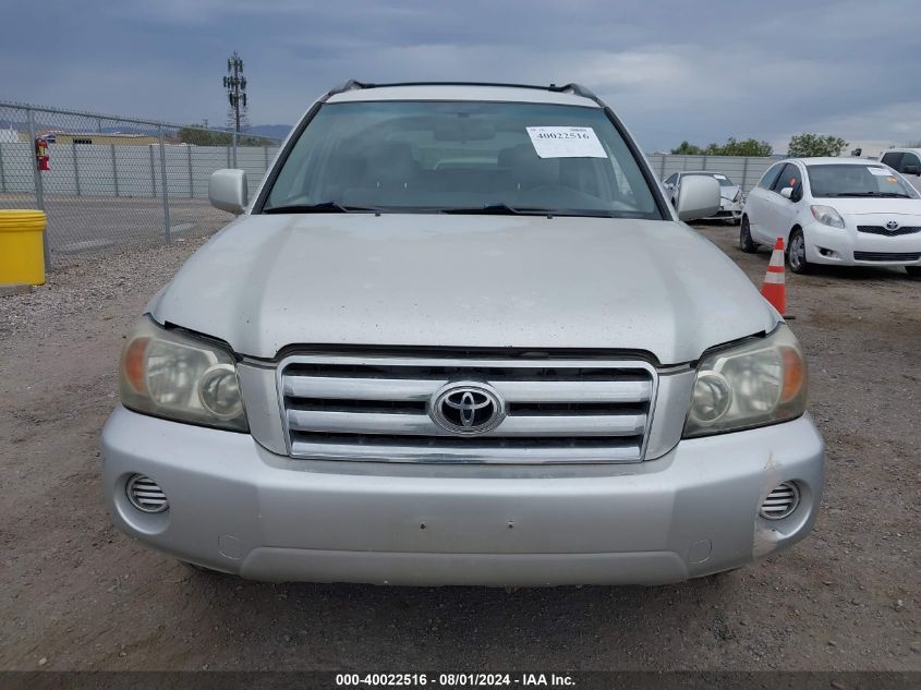 2005 Toyota Highlander V6 VIN: JTEDP21A250049915 Lot: 40022516