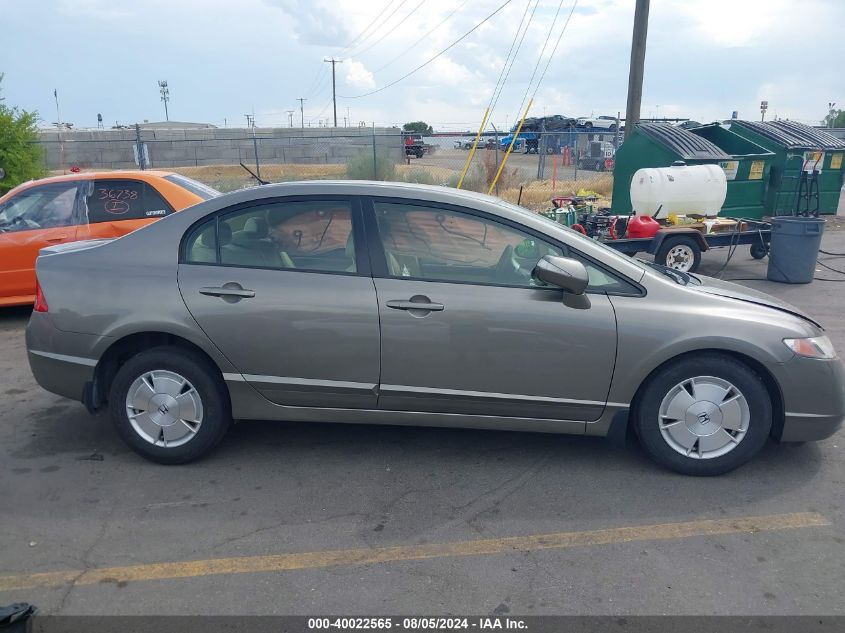 2006 Honda Civic Hybrid VIN: JHMFA36296S022463 Lot: 40022565