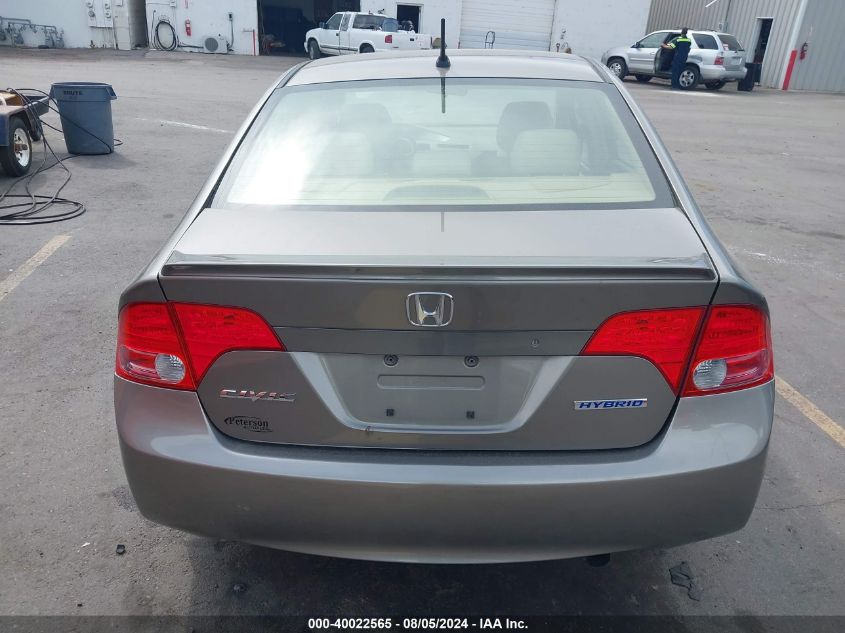 2006 Honda Civic Hybrid VIN: JHMFA36296S022463 Lot: 40022565