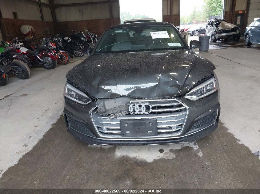 2018 Audi A5 2.0T Premium VIN: WAUENCF55JA090315 Lot: 40022569