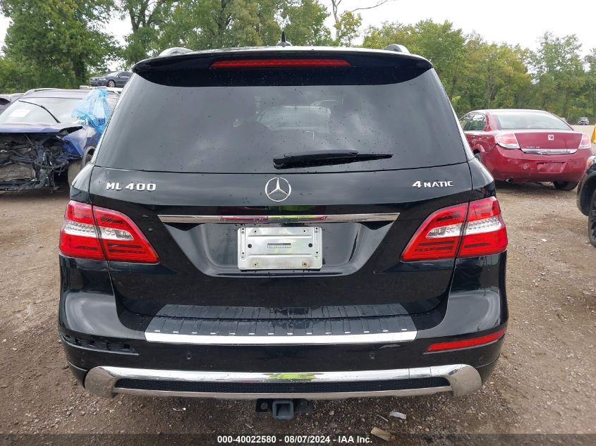 2015 Mercedes-Benz Ml 400 4Matic VIN: 4JGDA5GB9FA497356 Lot: 40022580