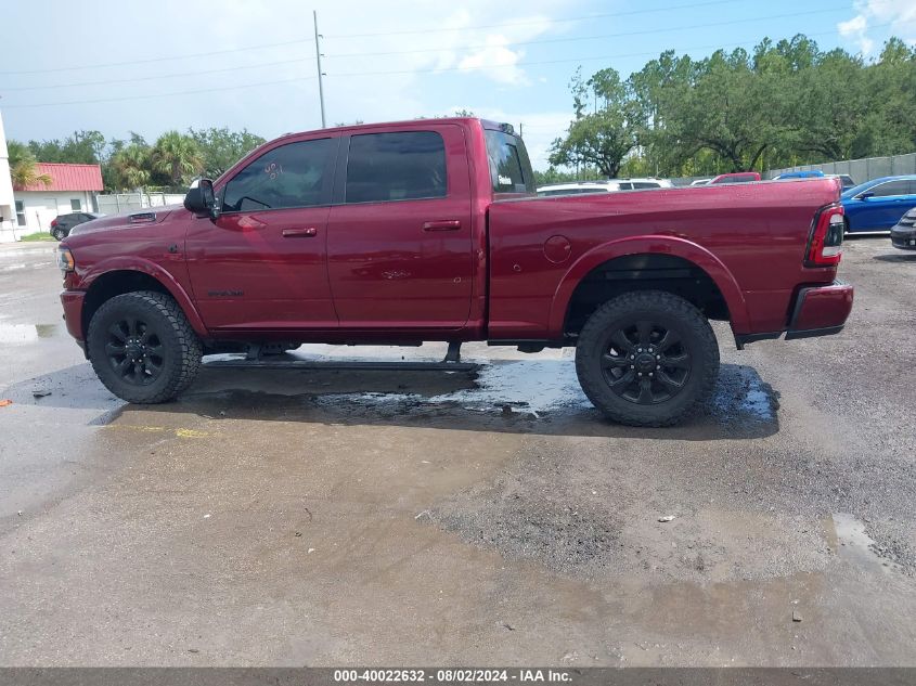 2021 Ram 2500 Limited 4X4 6'4 Box VIN: 3C6UR5SL2MG509611 Lot: 40022632