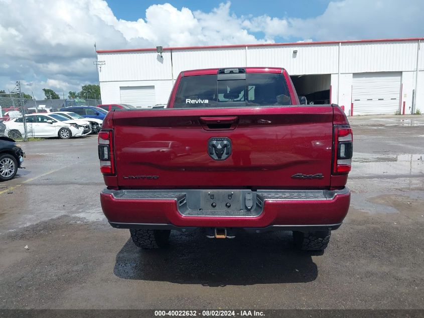 2021 Ram 2500 Limited 4X4 6'4 Box VIN: 3C6UR5SL2MG509611 Lot: 40022632