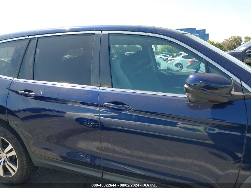 5FNYF5H52HB017197 2017 Honda Pilot Ex-L