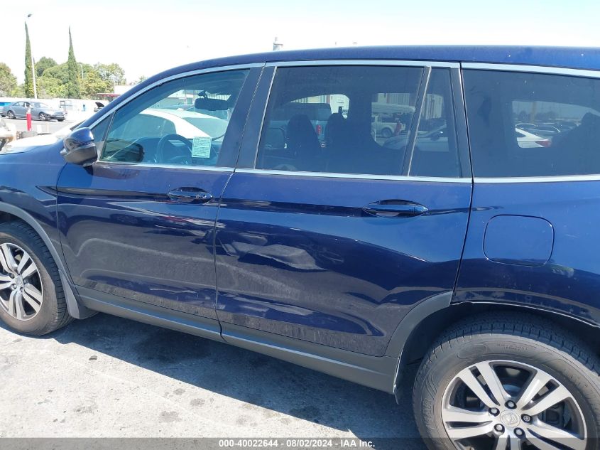 5FNYF5H52HB017197 2017 Honda Pilot Ex-L