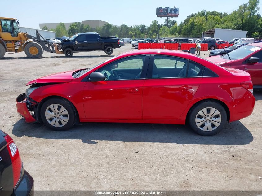 2015 Chevrolet Cruze Ls Auto VIN: 1G1PA5SH7F7172580 Lot: 40022661