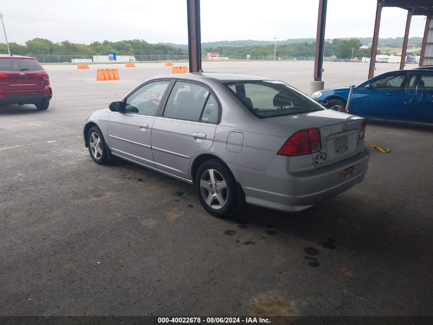 2004 Honda Civic Ex VIN: 1HGES26874L016694 Lot: 40666809