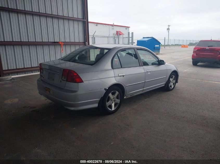 2004 Honda Civic Ex VIN: 1HGES26874L016694 Lot: 40666809