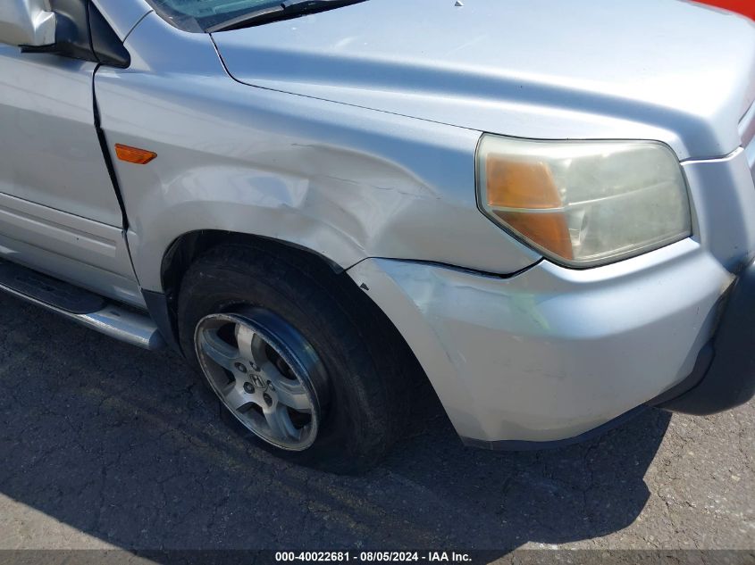 2006 Honda Pilot Ex-L VIN: 5FNYF18686B005764 Lot: 40022681