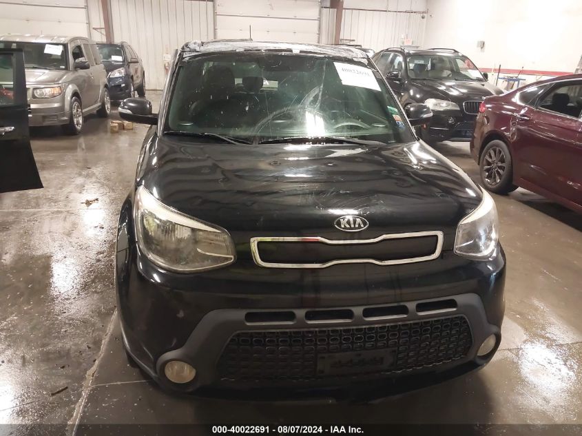 2014 Kia Soul + VIN: KNDJP3A58E7080612 Lot: 40022691