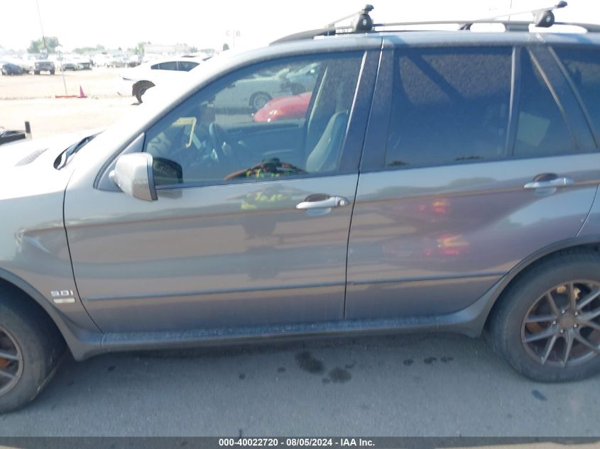 2006 BMW X5 3.0I VIN: 5UXFA13576LY36723 Lot: 40022720