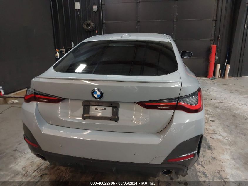 2022 BMW 430I Gran Coupe VIN: WBA63AV00NFM21329 Lot: 40022796