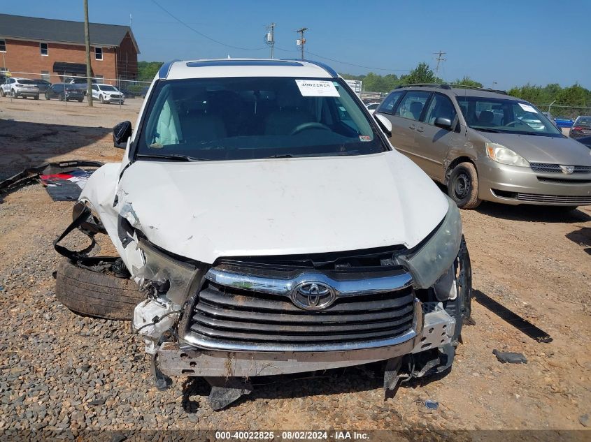 2016 Toyota Highlander Xle V6 VIN: 5TDJKRFH7GS350054 Lot: 40022825